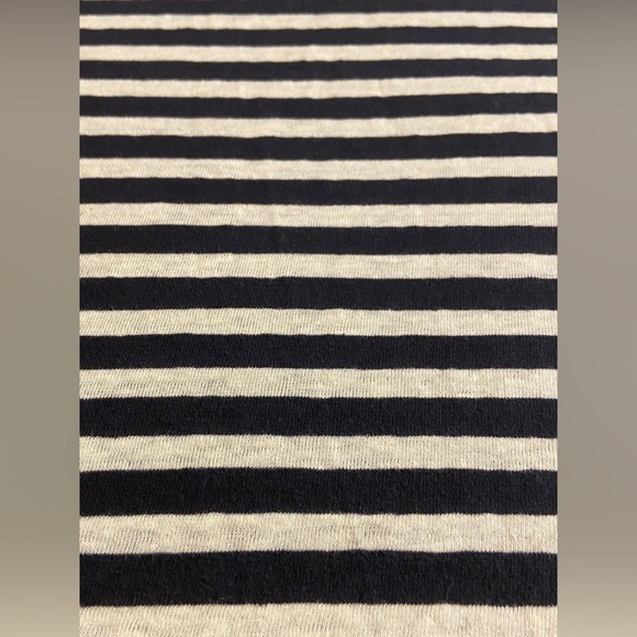 J. Crew Womens Navy and White Striped V-neck Sleeveless Tank Top - Picture 4 of 9